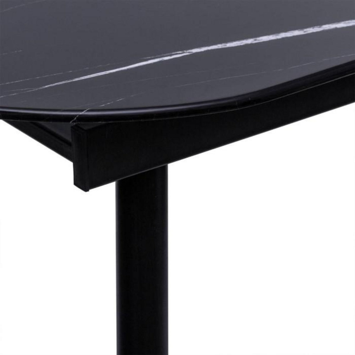 ATMOSPHERA Table de Repas Extensible  Mapu  160-200cm Noir