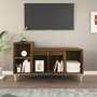 Voir la diapositive 3 : VIDAXL Meuble TV Chene marron 100x35x55 cm Bois d'ingenierie