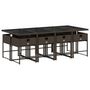 Voir la diapositive 5 : VIDAXL Ensemble a manger de jardin et coussins 9 pcs marron poly rotin