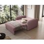 Voir la diapositive 3 : BEST MOBILIER Michelle - fauteuil convertible avec coffre en velours