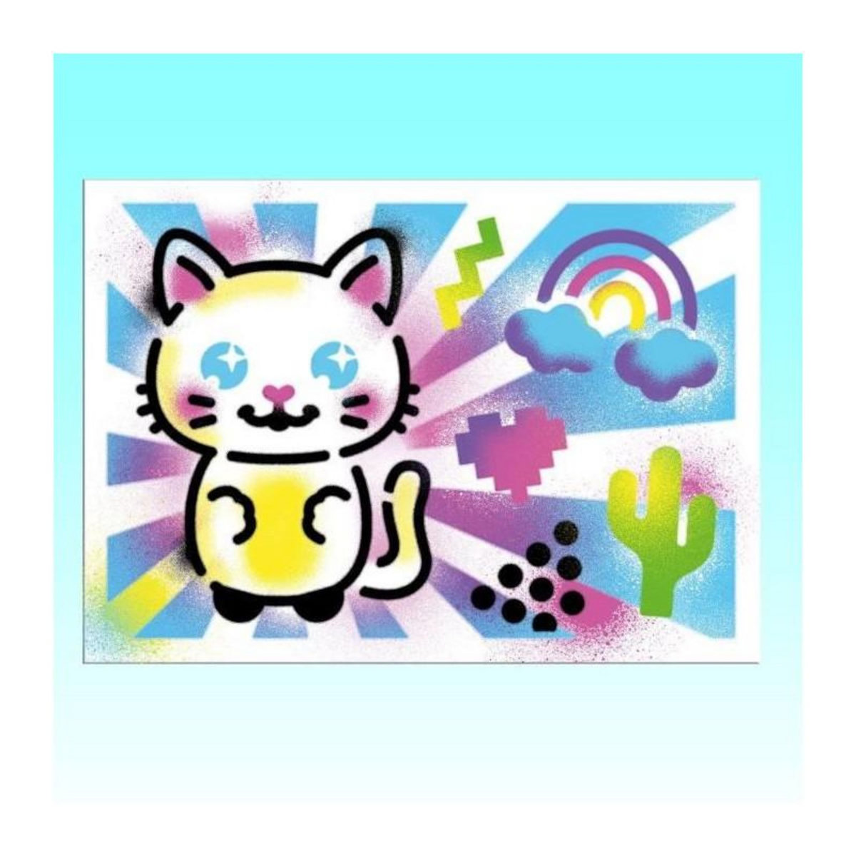 Canal Toys Canal Toys - Airbrush Art - Mallette d'activités avec spray électronique, pochoirs et feutres - AIR 017