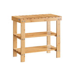 SOBUY SoBuy - Banc de rangement à chaussures avec 2 étagères - Nordique - FSR02-K. Coloris disponibles : Blanc, Marron