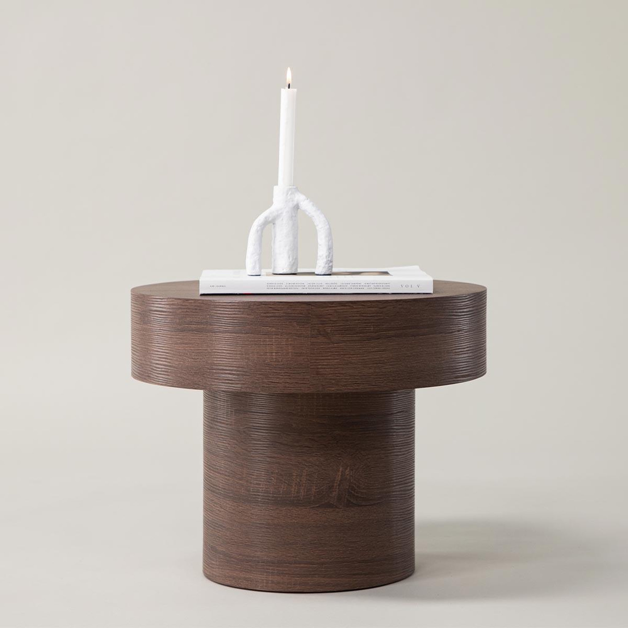 Voir la diapositive 2 : Paris Prix Table d'appoint design  malung  50cm marron
