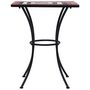 Voir la diapositive 3 : VIDAXL Table de bistro mosaïque Terre cuite et blanc 60 cm Ceramique