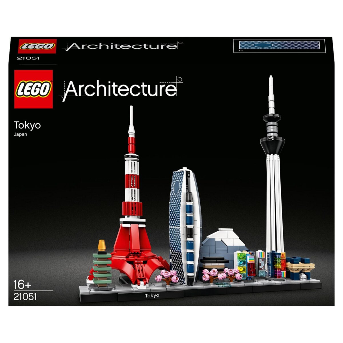 LEGO LEGO Architecture 21051 Tokyo, Ensemble de Construction pour Adultes