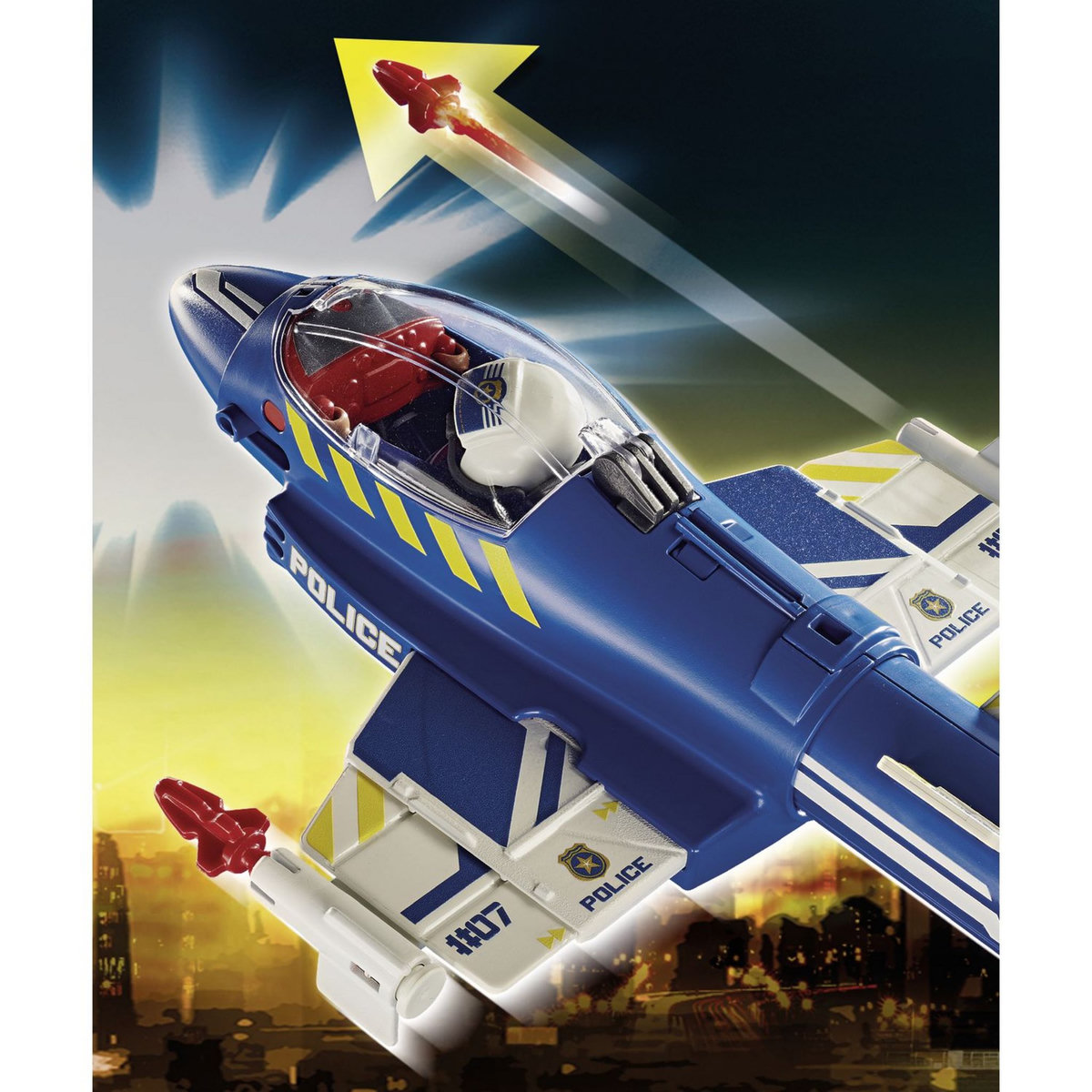 PLAYMOBIL 70780 - City Action Jet de police et drone 