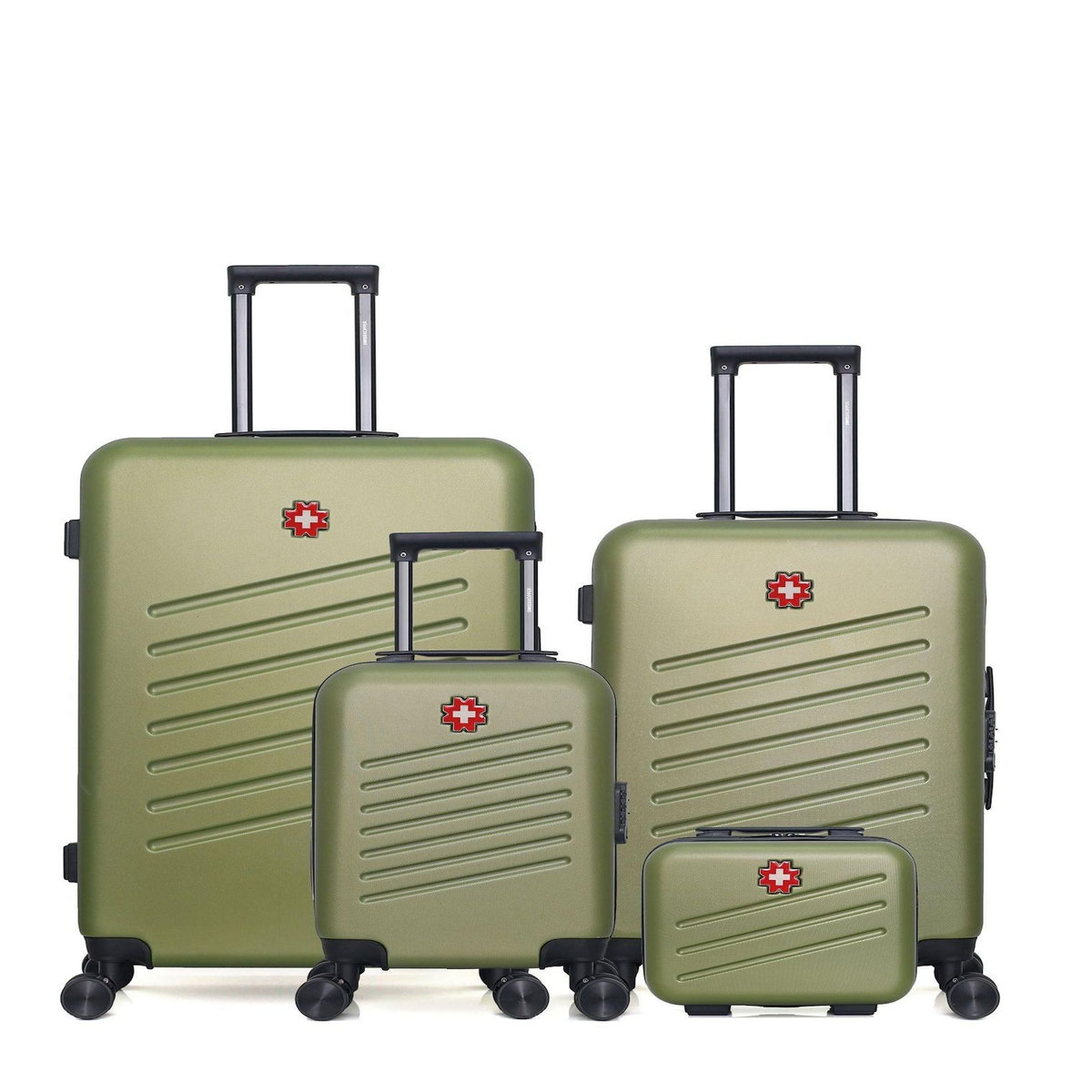 SWISS KOPPER SWISS KOPPER - LOT DE 4 - Valises grand format, weekend, cabine XXS et vanity ZURICH