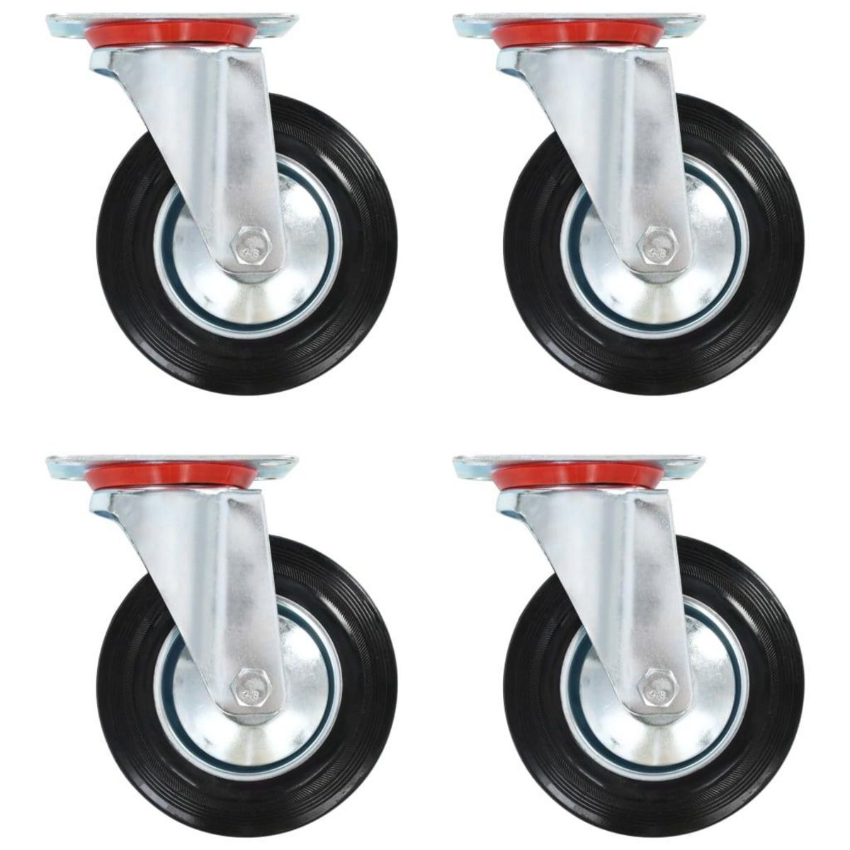 VIDAXL Roulettes pivotantes 4 pcs 160 mm