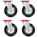 VIDAXL Roulettes pivotantes 4 pcs 160 mm