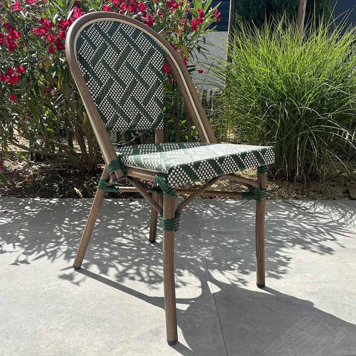 Paris Prix Chaise de Jardin Empilable  Bistro  87cm Vert