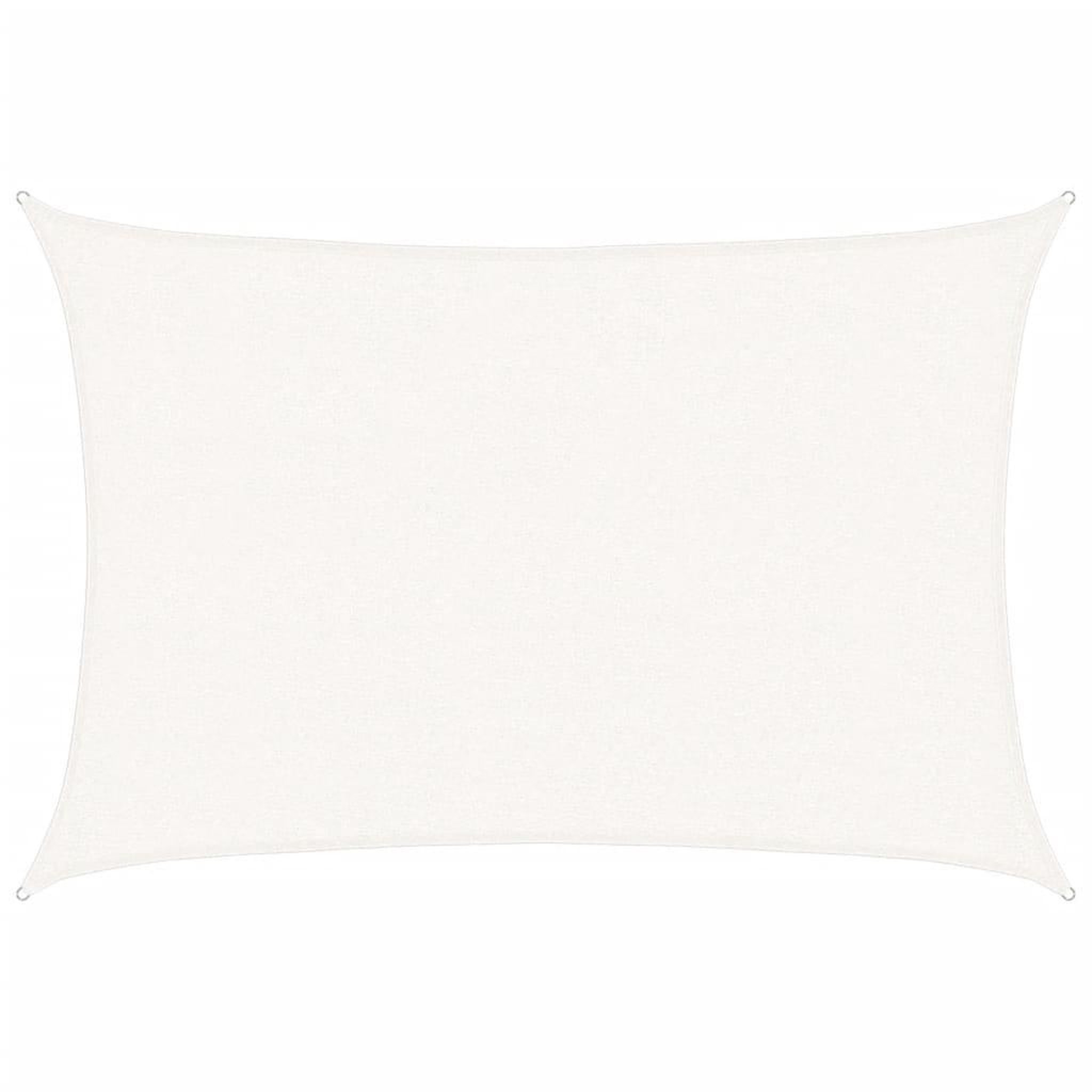 Voir la diapositive 2 : VIDAXL Voile d'ombrage 160 g/m^2 Blanc 2,5x3,5 m PEHD