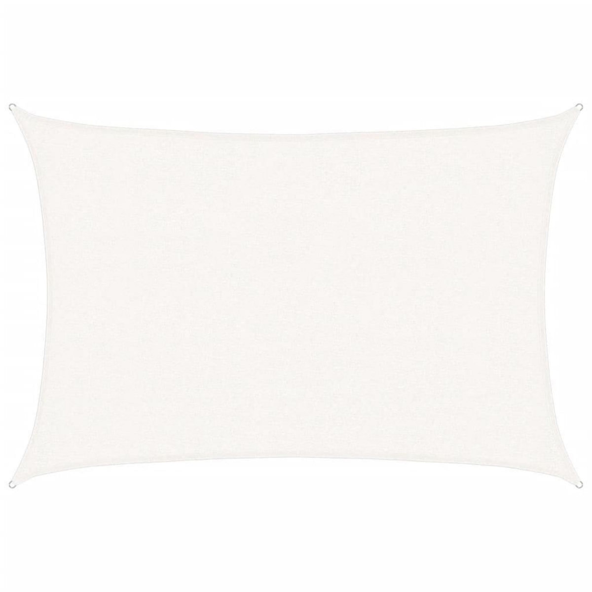 VIDAXL Voile d'ombrage 160 g/m^2 Blanc 2,5x3,5 m PEHD