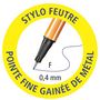 Voir la diapositive 2 : STABILO Lot de 3 stylos feutre pointe fine 0.4mm Point 88 noir