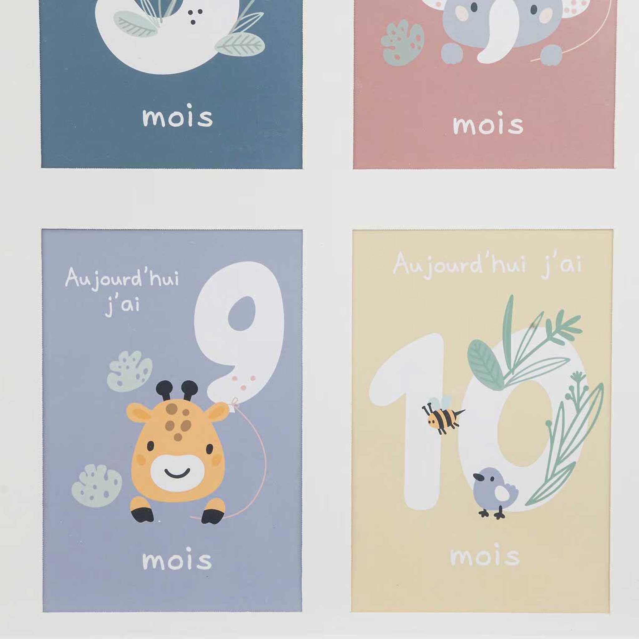 Voir la diapositive 2 : Atmosphera Kids Pêle-mêle 13 photos  1ère année  70cm blanc