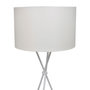 Voir la diapositive 2 : VIDAXL Lampadaire avec support haut Blanc