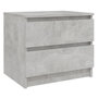Voir la diapositive 2 : VIDAXL Table de chevet Gris beton 50x39x43,5 cm Agglomere