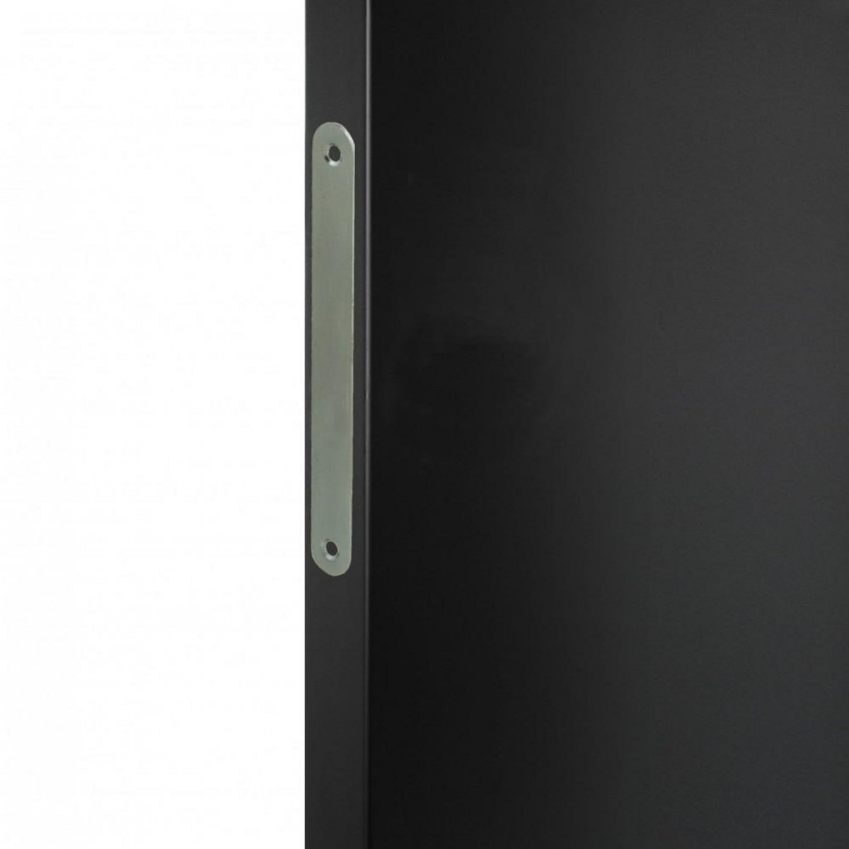 CENTRALE BRICO Platine acier chromé, gris