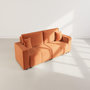 Voir la diapositive 6 : BEST MOBILIER Nicole - canapé droit 4 places convertible avec coffre en tissu