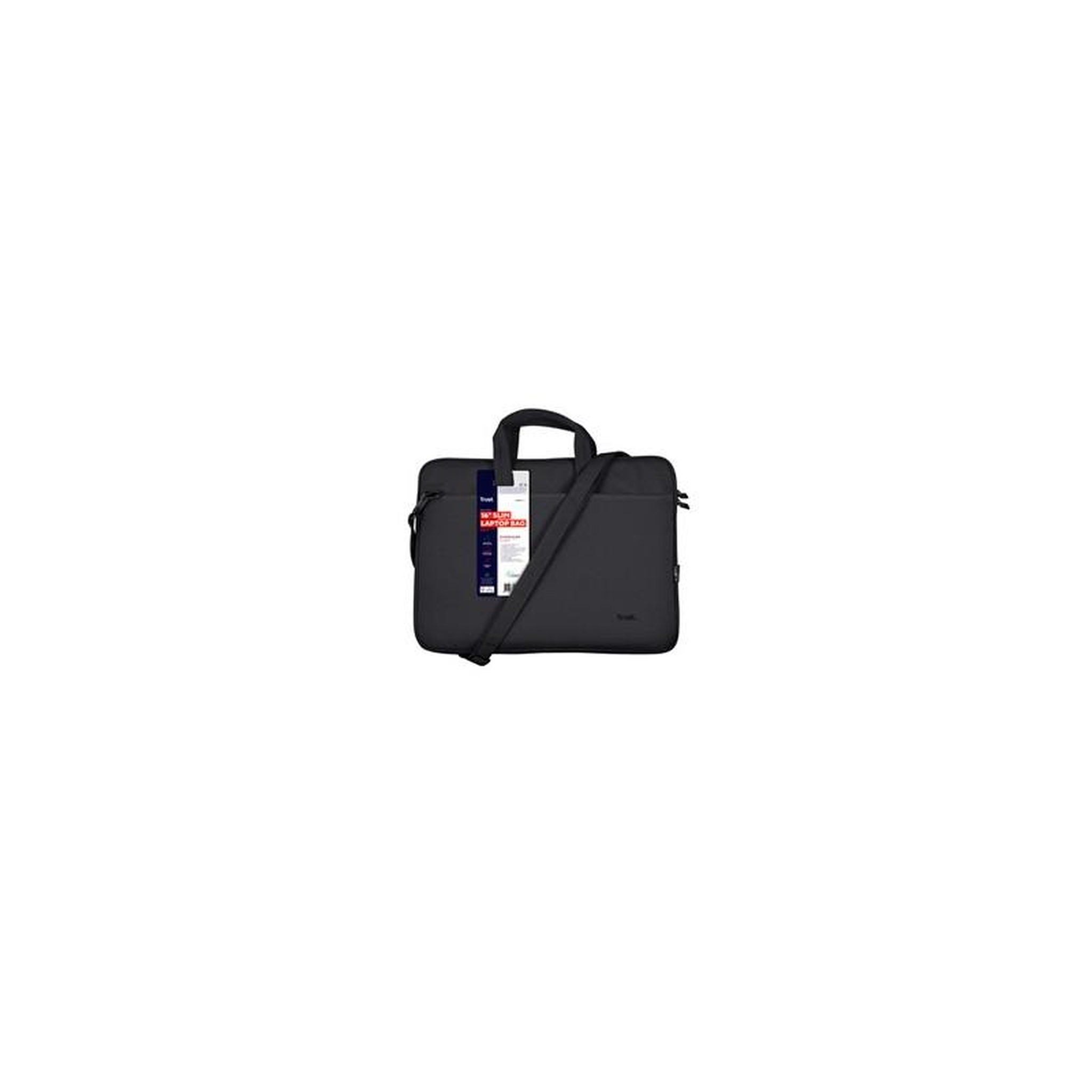 Voir la diapositive 3 : Trust Sacoche pour ordinateur portable Trust ECO 16 pouces BOLOGNA (Noir)