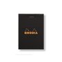 RHODIA Bloc de bureau Rhodia 7.4X10.5 cm 160 pages - Petits carreaux - noir