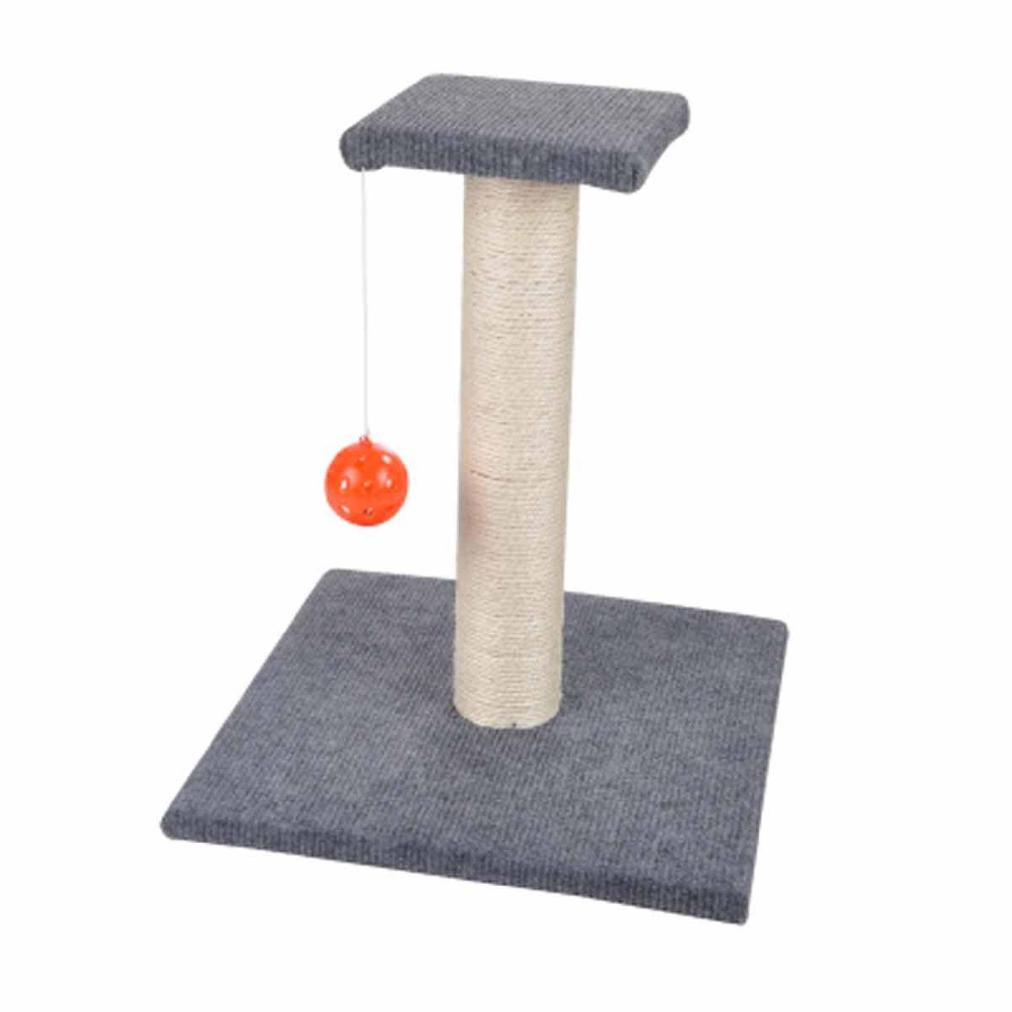 LOVE STORY Arbre à chat avec jouet  1 plateforme  37cm gris