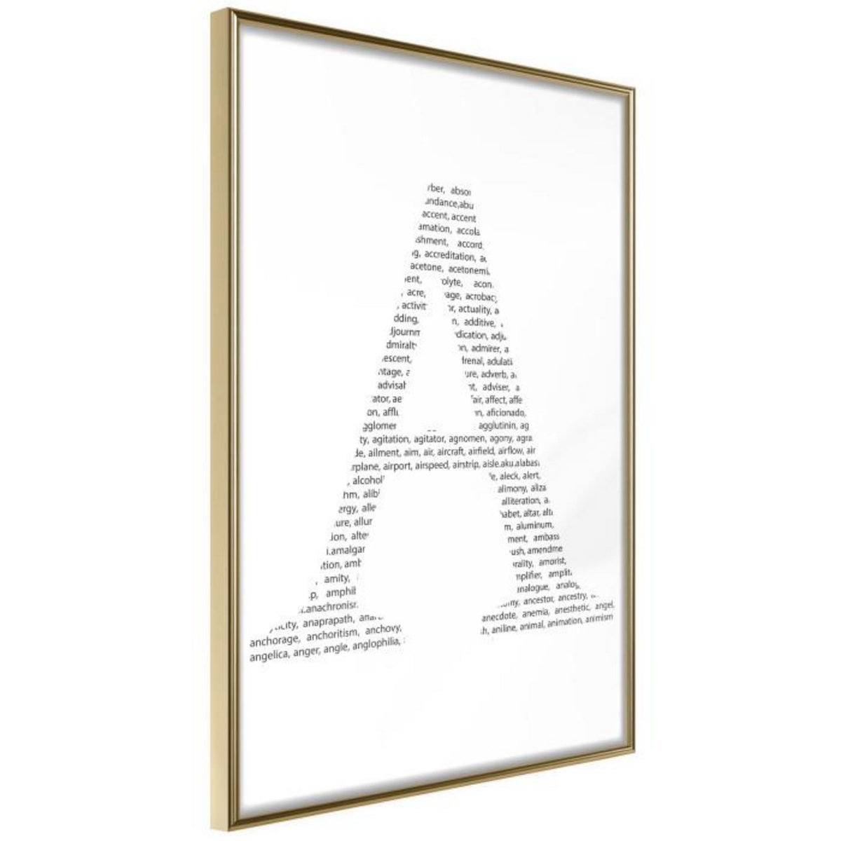 Paris Prix Affiche Murale Encadrée  Capital A