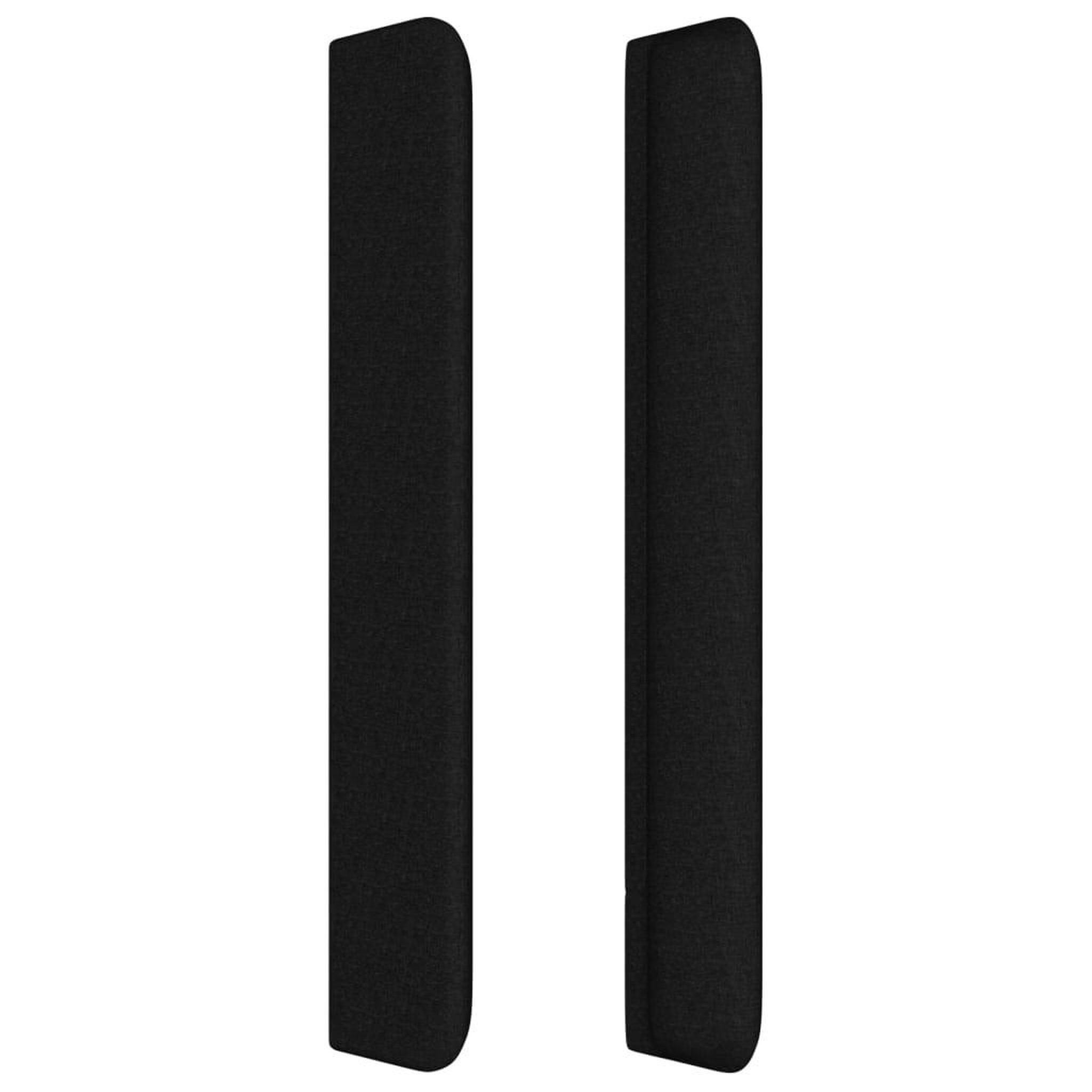 Voir la diapositive 4 : VIDAXL Tete de lit avec oreilles Noir 103x16x118/128 cm Tissu