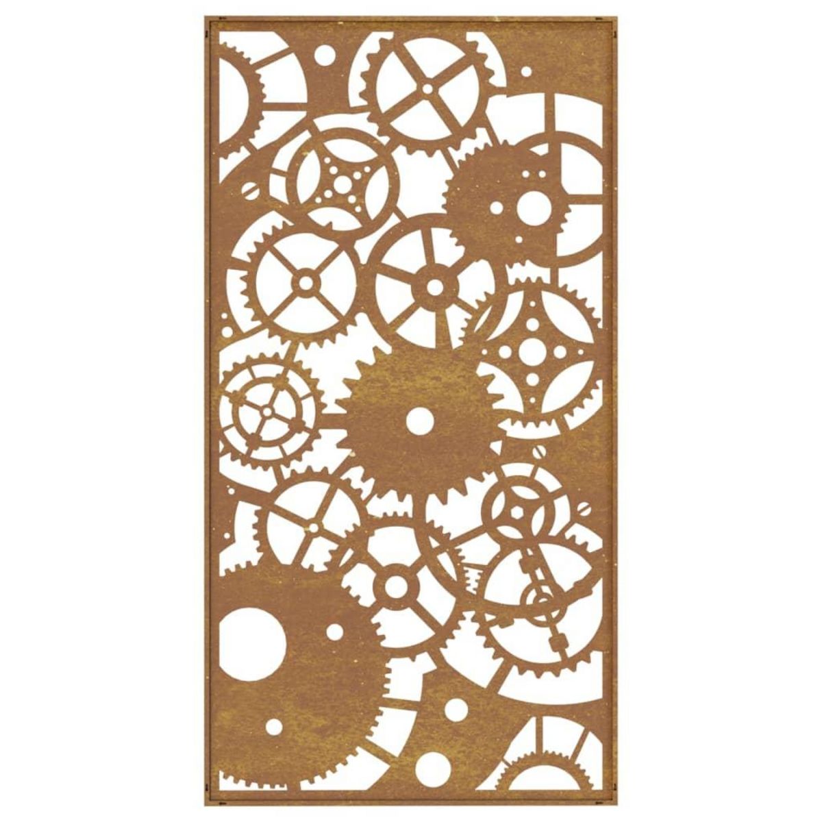 VIDAXL Decoration murale jardin 105x55 cm design de roue dentee