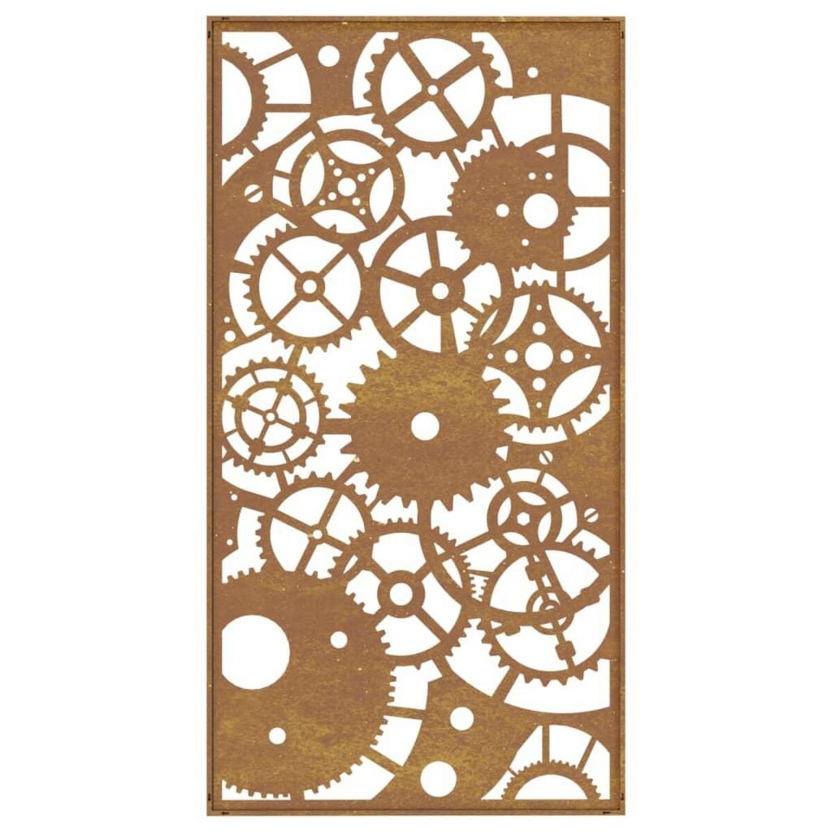 VIDAXL Decoration murale jardin 105x55 cm design de roue dentee