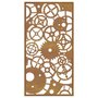 Voir la diapositive 5 : VIDAXL Decoration murale jardin 105x55 cm design de roue dentee