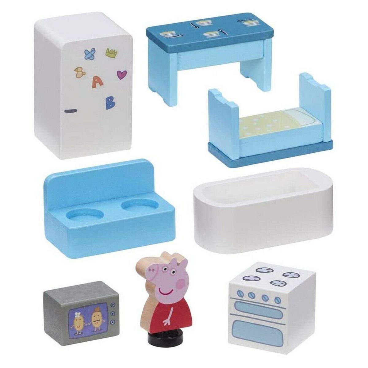 GIOCHI PREZIOSI Peppa Pig Maison classique en bois avec 1 personnage