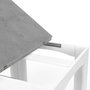 Voir la diapositive 6 : ID MARKET Table à manger extensible rectangle DONA 4-8 personnes plateau effet béton 80-160 cm