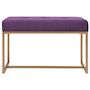 Voir la diapositive 2 : VIDAXL Banc 80 cm Violet Velours