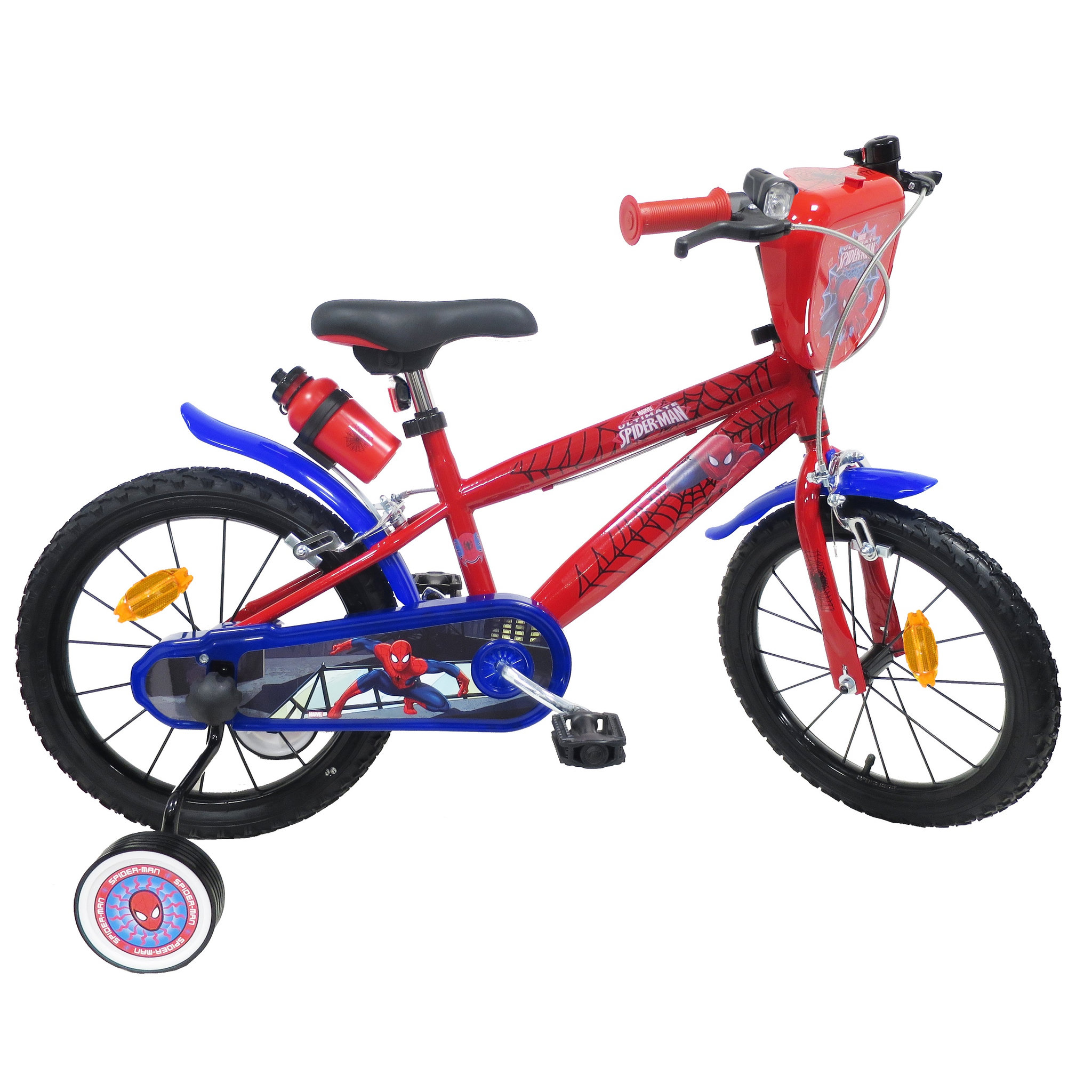 Voir la diapositive 8 : SPIDERMAN Vélo 16 pouces Spiderman + casque de protection