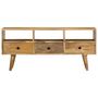 Voir la diapositive 2 : VIDAXL Meuble TV 110x36x50 cm Bois massif de manguier