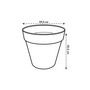 Voir la diapositive 3 : ELHO Pot de fleurs rond Loft Urban avec roues Ø 40 x H.35 cm - Anthracite