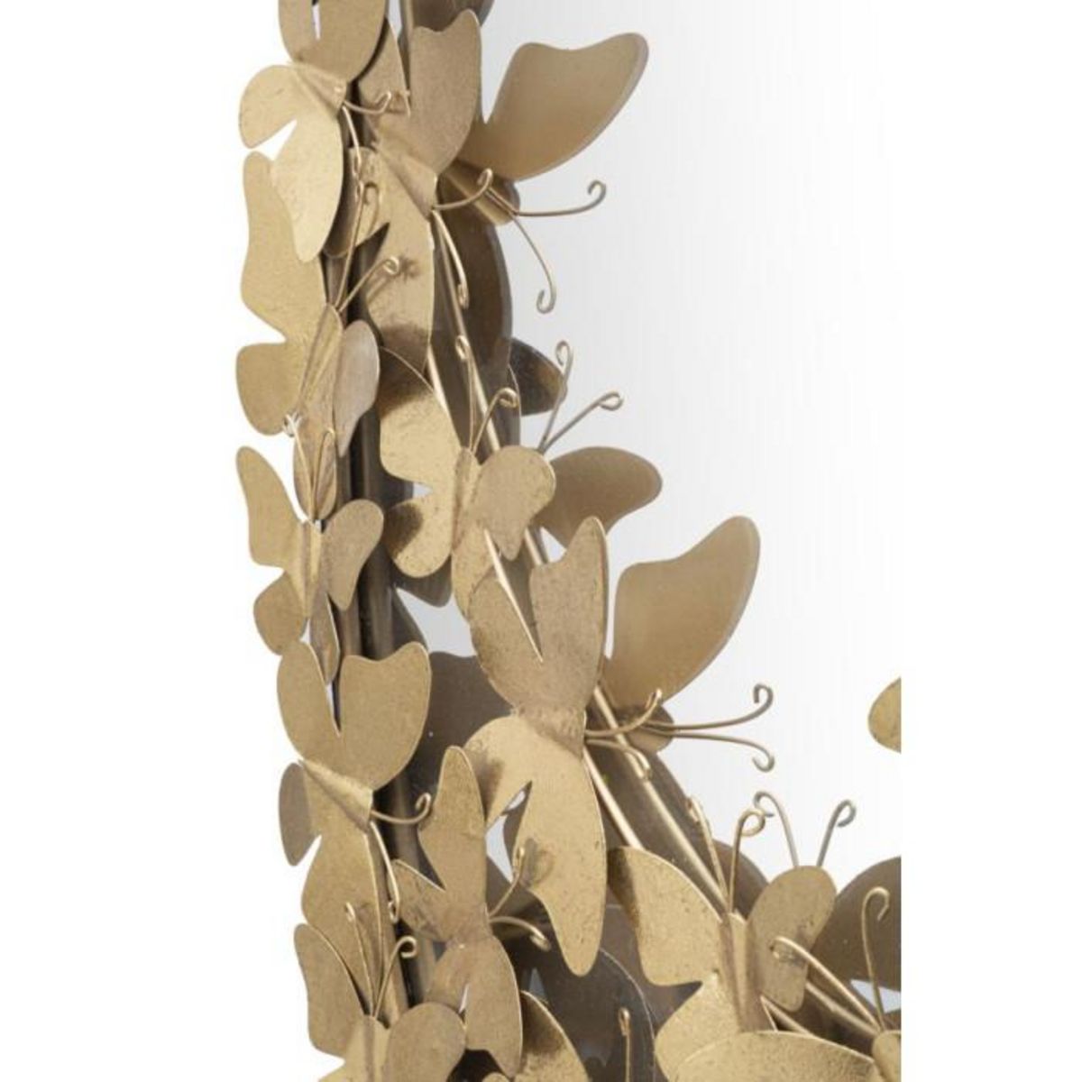 Paris Prix Miroir Mural Design  Butterfly  89cm Or