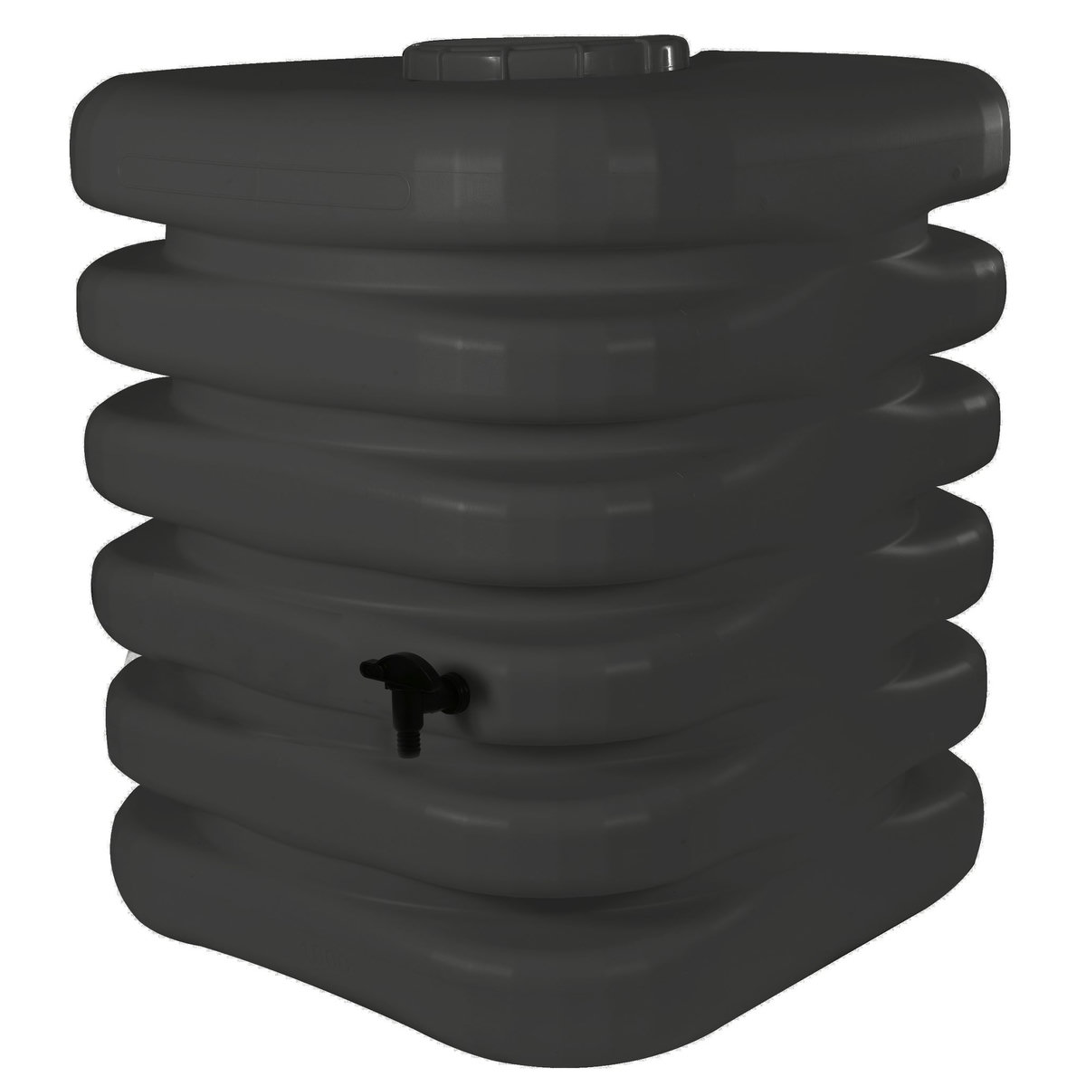 Belli Récupérateur d'eau Anthracite - 1000L - CUBIQUE