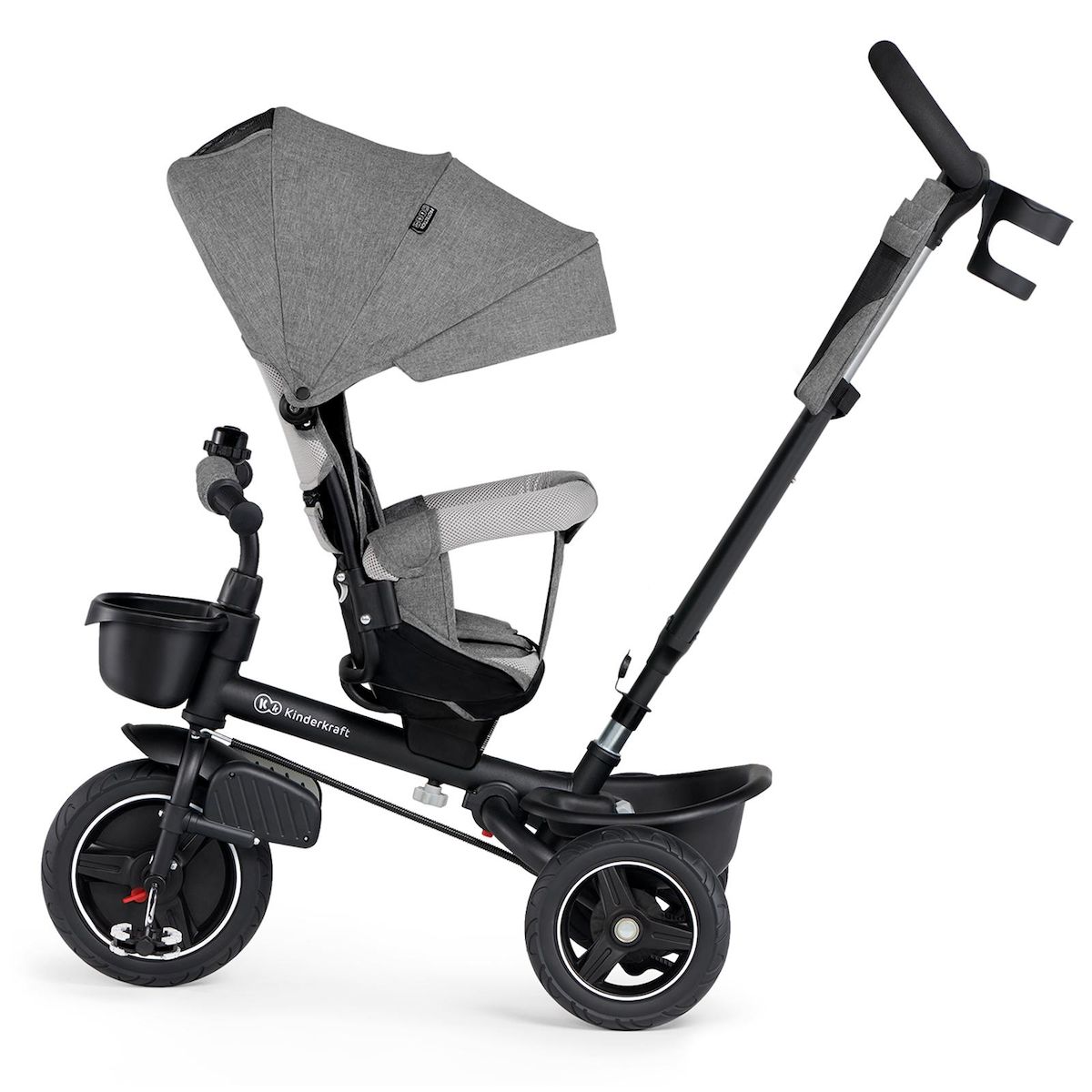 KINDERKRAFT Tricycle Spinstep 5 en 1 avec siège rotatif et protection UPF50+