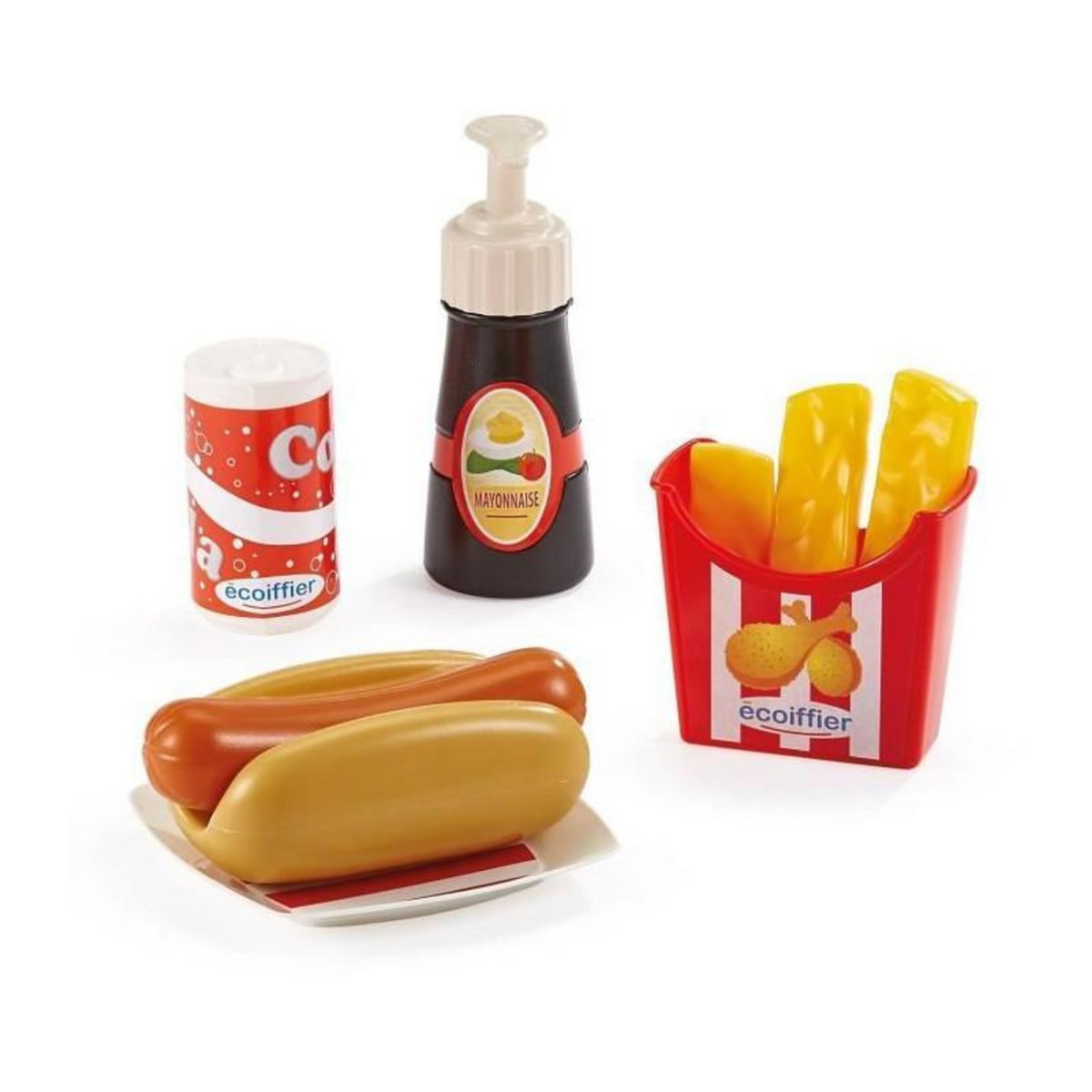 Ecoiffier Coffret hot dog - ECOIFFIER - 2423 - Un menu digne d'un fast-food
