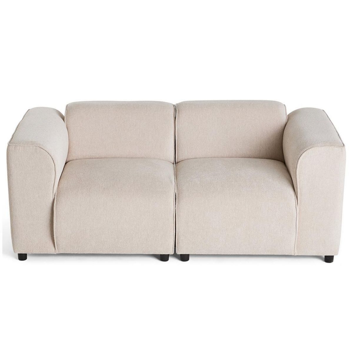 LISA DESIGN Suaro - canapé modulable 2 places en tissu texturé