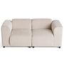 Voir la diapositive 5 : LISA DESIGN Suaro - canapé modulable 2 places en tissu texturé