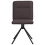 Voir la diapositive 4 : VIDAXL Chaises a manger lot de 2 marron fonce tissu