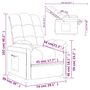 Voir la diapositive 6 : VIDAXL Fauteuil inclinable Gris fonce Tissu