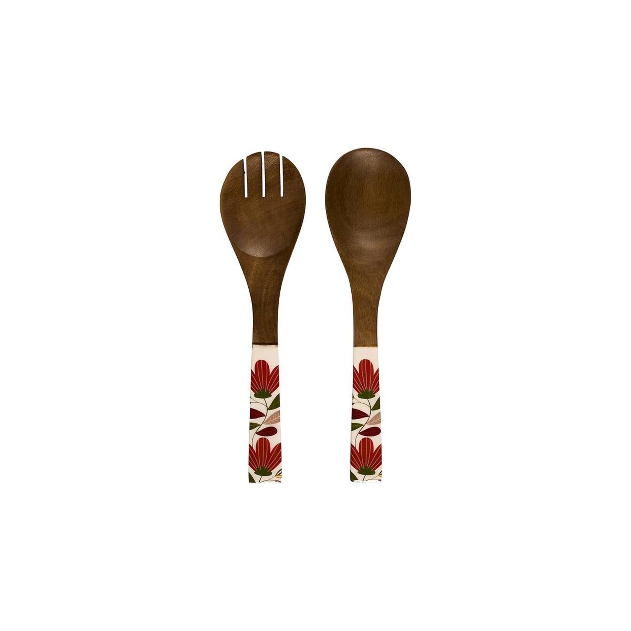 The Home Deco Factory Couverts à Salade  Selena  30cm Marron