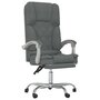 Voir la diapositive 2 : VIDAXL Fauteuil de massage inclinable de bureau Gris fonce Tissu