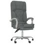 Voir la diapositive 2 : VIDAXL Fauteuil de massage inclinable de bureau Gris fonce Tissu