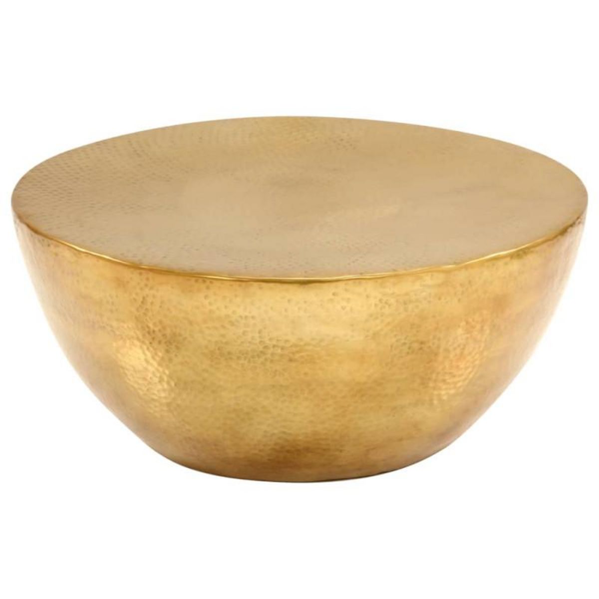 VIDAXL Table basse Aluminium martelé 70x30 cm Laiton