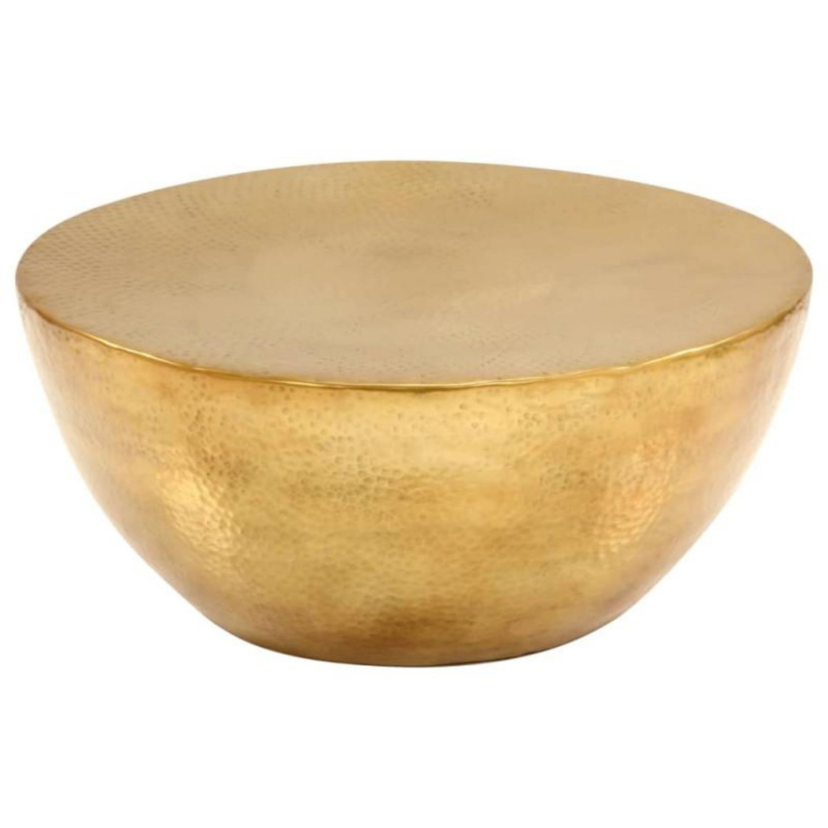 VIDAXL Table basse Aluminium martelé 70x30 cm Laiton