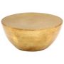 Voir la diapositive 3 : VIDAXL Table basse Aluminium martelé 70x30 cm Laiton